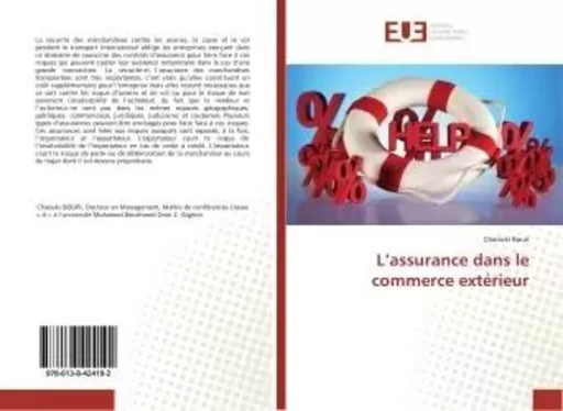 L'assurance dans le commerce extérieur - Chaouki Bouri - UNIV EUROPEENNE