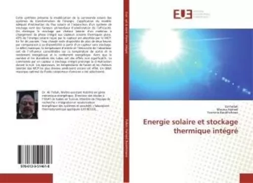 Energie solaire et stockage thermique intégré - Ali Fellah - UNIV EUROPEENNE