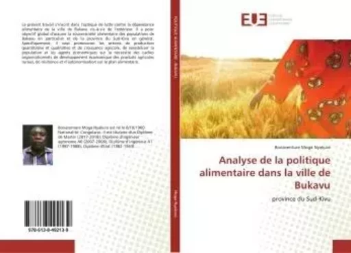 Analyse de la politique alimentaire dans la ville de Bukavu - Bonaventure Moga Nyakura - UNIV EUROPEENNE