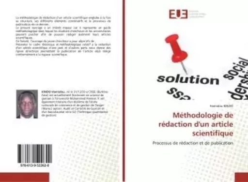 Méthodologie de rédaction d'un article scientifique -  - UNIV EUROPEENNE