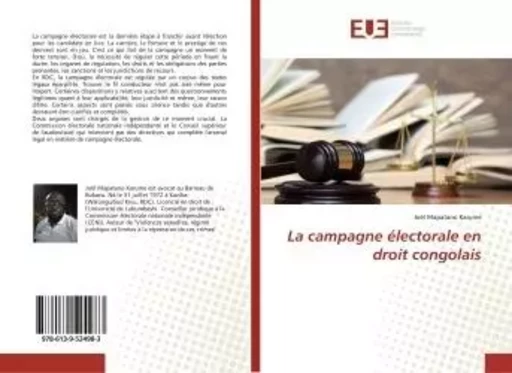 La campagne Electorale en droit congolais - Nihed BEN HALIMA - UNIV EUROPEENNE