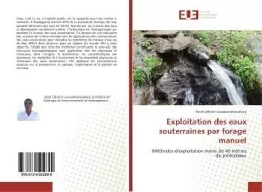 Exploitation des eaux souterraines par forage manuel -  - UNIV EUROPEENNE