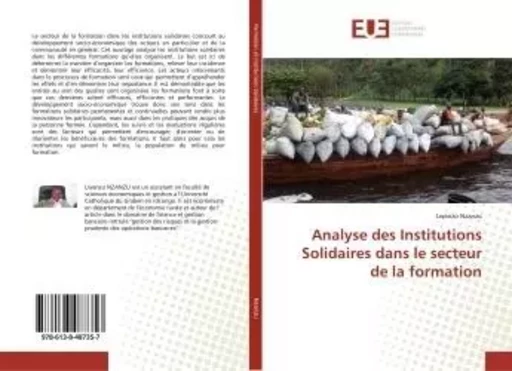 Analyse des Institutions Solidaires dans le secteur de la formation - Lwanzo Nzanzu - UNIV EUROPEENNE