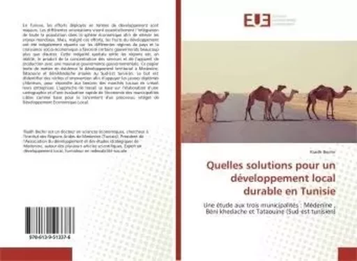 Quelles solutions pour un développement local durable en Tunisie - Riadh Bechir - UNIV EUROPEENNE