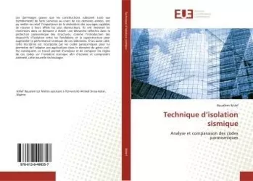 Technique d'isolation sismique - Boualem IKHLEF - UNIV EUROPEENNE