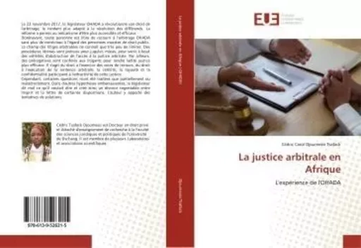 La justice arbitrale en Afrique -  - UNIV EUROPEENNE