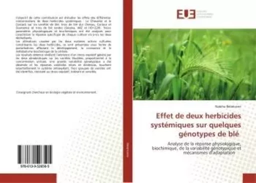 Effet de deux herbicides systémiques sur quelques génotypes de blé -  NABIHA - UNIV EUROPEENNE