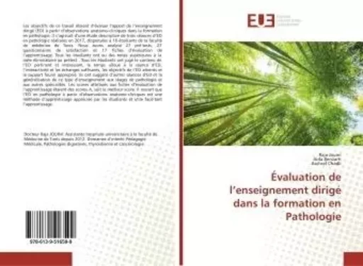 Évaluation de l'enseignement dirigé dans la formation en Pathologie -  - UNIV EUROPEENNE