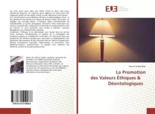 La Promotion des Valeurs Éthiques & Déontologiques -  - UNIV EUROPEENNE