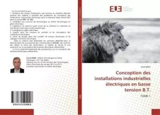 Conception des installations industrielles électriques en basse tension B.T. - Farid MNIF - UNIV EUROPEENNE