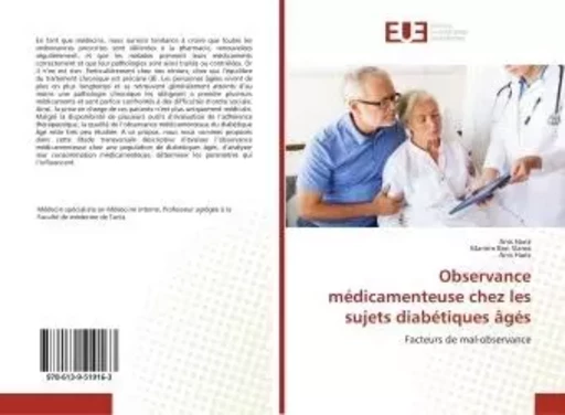 Observance médicamenteuse chez les sujets diabétiques âgés - Anis Hariz - UNIV EUROPEENNE