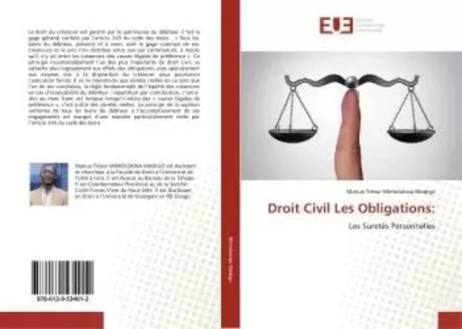 Droit Civil Les Obligations: - Niloufar MOSHFEGH - UNIV EUROPEENNE