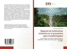 Réponse de fertilisation minérale sur le paramètre agro-morphologique