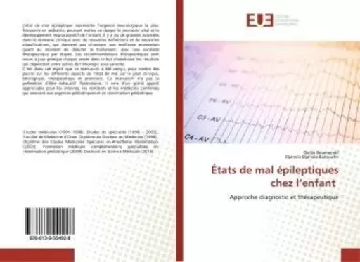 États de mal épileptiques chez l'enfant - Dalila Boumendil - UNIV EUROPEENNE