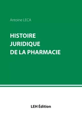 Histoire juridique de la pharmacie