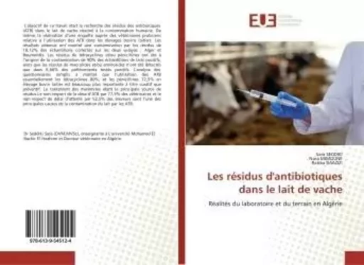 Les résidus d'antibiotiques dans le lait de vache - Sara SEDDIKI - UNIV EUROPEENNE