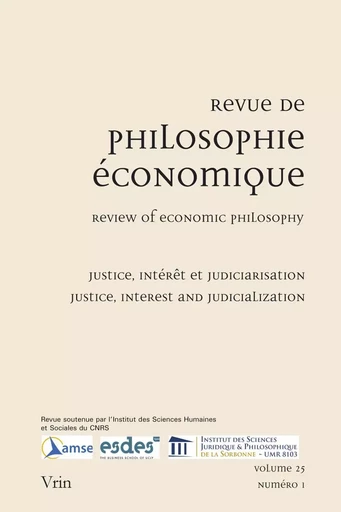 Justice, intérêt et judiciarisation -  - Librairie Philosophique J. Vrin