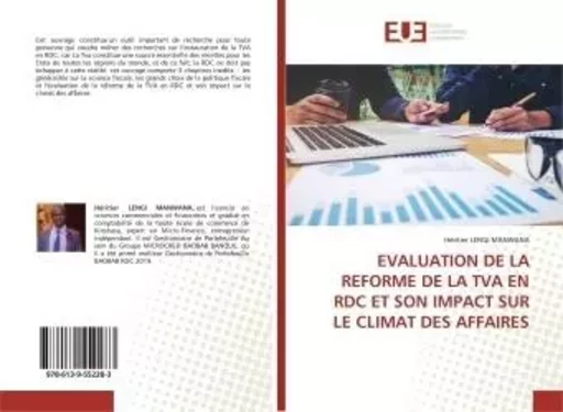 EVALUATION DE LA REFORME DE LA TVA EN RDC ET SON IMPACT SUR LE CLIMAT DES AFFAIRES - Héritier LENGI - UNIV EUROPEENNE