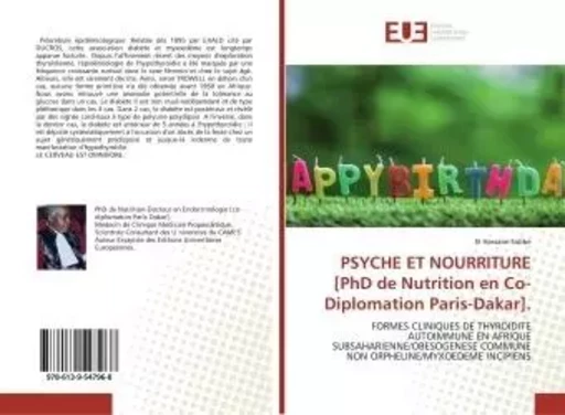 PSYCHE ET NOURRITURE [PhD de Nutrition en Co-Diplomation Paris-Dakar]. - El Hassane Sidibé - UNIV EUROPEENNE