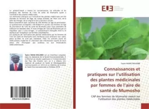 Connaissances et pratiques sur l'utilisation des plantes médicinales par femmes - Taylor IMANI - UNIV EUROPEENNE