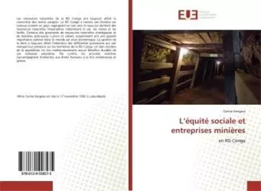 L'équité sociale et entreprises minières - Carine Sangwa - UNIV EUROPEENNE