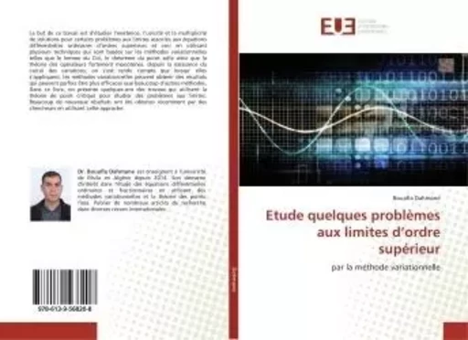 Etude quelques problèmes aux limites d'ordre supérieur - Bouafia Dahmane - UNIV EUROPEENNE