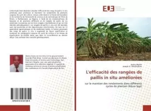 L'efficacité des rangées de paillis in situ améliorées - Henry Okolie - UNIV EUROPEENNE