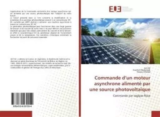 Commande d'un moteur asynchrone alimentE par une source photovoltaIque - N'guessan HERVÉ SANHEIN - UNIV EUROPEENNE