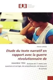 Etude du texte narratif en rapport avec la guerre révolutionnaire de