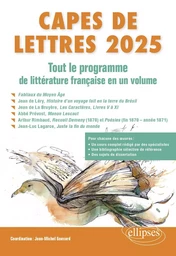 CAPES de Lettres 2025 - Tout le programme de littérature française en un volume