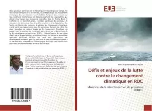 Defis et enjeux de la lutte contre le changement climatique en rdc - Jean Boole - UNIV EUROPEENNE