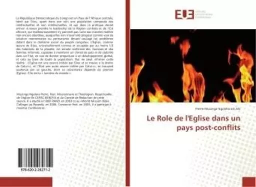 Le Role de l'Eglise dans un pays post-conflits - Pierre Muzinga Ngolera est Alii - UNIV EUROPEENNE