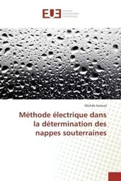 Méthode électrique dans la détermination des nappes souterraines