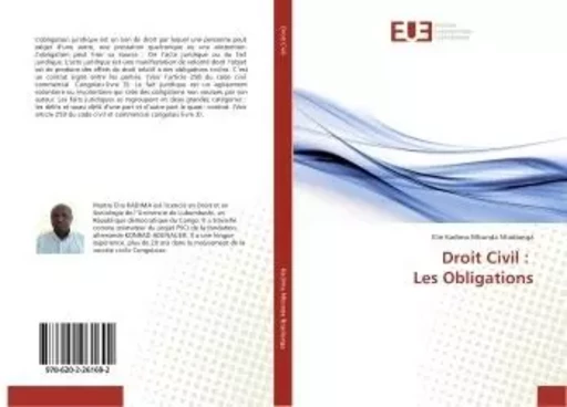 Droit Civil : Les Obligations - Elie Kadima - UNIV EUROPEENNE