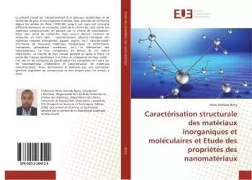 Caractérisation structurale matériaux inorganiques et moléculaires - Aliou Hamady Barry - UNIV EUROPEENNE