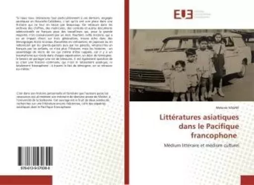 Littératures asiatiques dans le Pacifique francophone - Mélanie VAGNE - UNIV EUROPEENNE