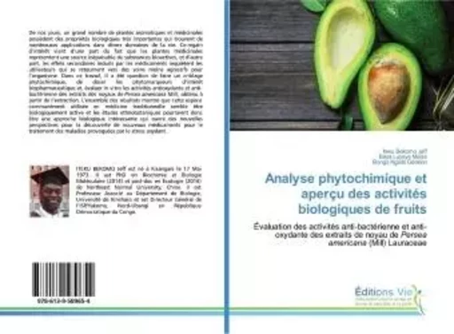 Analyse phytochimique et aperçu des activités biologiques de fruits - Iteku Moïse - VIE