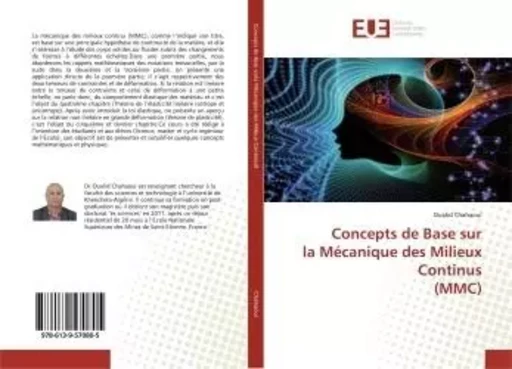 Concepts de Base sur la Mécanique des Milieux Continus (MMC) - Oualid Chahaoui - UNIV EUROPEENNE