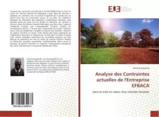 Analyse des Contraintes actuelles de l'entreprise eFBACA - David Ouangando - UNIV EUROPEENNE