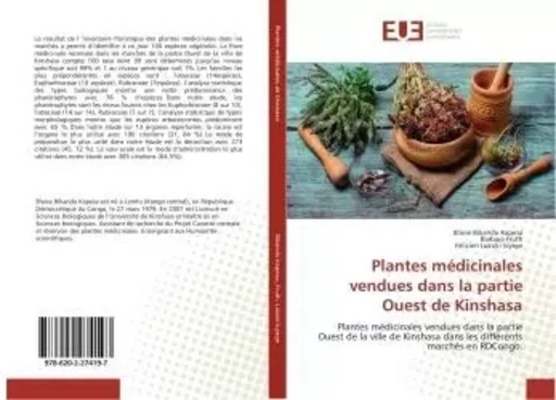 Plantes médicinales vendues dans la partie Ouest de Kinshasa - Blaise Bikandu Kapesa - UNIV EUROPEENNE