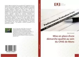 Mise en place d'une démarche qualité au sein du CPAS de Mons