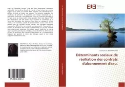 Determinants sociaux de resiliation des contrats d'abonnement d'eau.