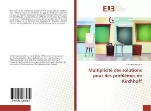 Multiplicité des solutions pour des problèmes de Kirchhoff - Safia Benmansour - UNIV EUROPEENNE