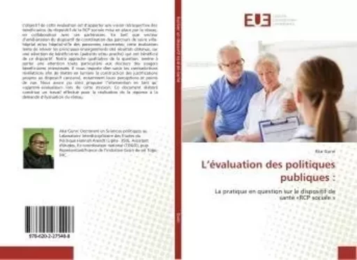 L'évaluation des politiques publiques : - Ako Gunn - UNIV EUROPEENNE