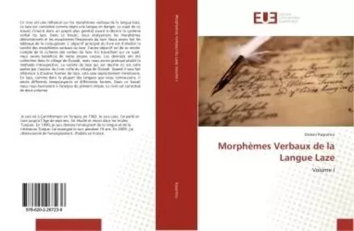 Morphemes Verbaux de la Langue Laze - Osman Kuyumcu - UNIV EUROPEENNE