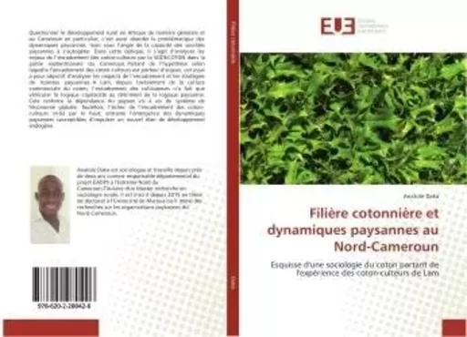 Filiere cotonniere et dynamiques paysannes au Nord-Cameroun - Anatole Daka - UNIV EUROPEENNE