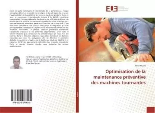 Optimisation de la maintenance préventive des machines tournantes - Farid Nhaila - UNIV EUROPEENNE