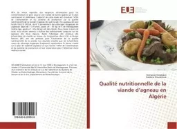 Qualité nutritionnelle de la viande d'agneau en Algérie