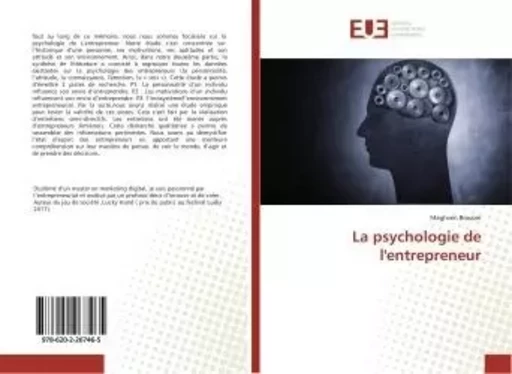 La psychologie de l'entrepreneur - Maghven Brassier - UNIV EUROPEENNE