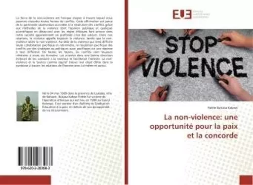 La non-violence: une opportunité pour la paix et la concorde - Fidèle Bukasa Kabwe - UNIV EUROPEENNE